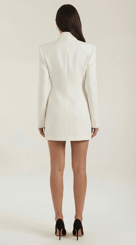 Womens Blazer Mini Dress – Structured Asymmetric Modern Style