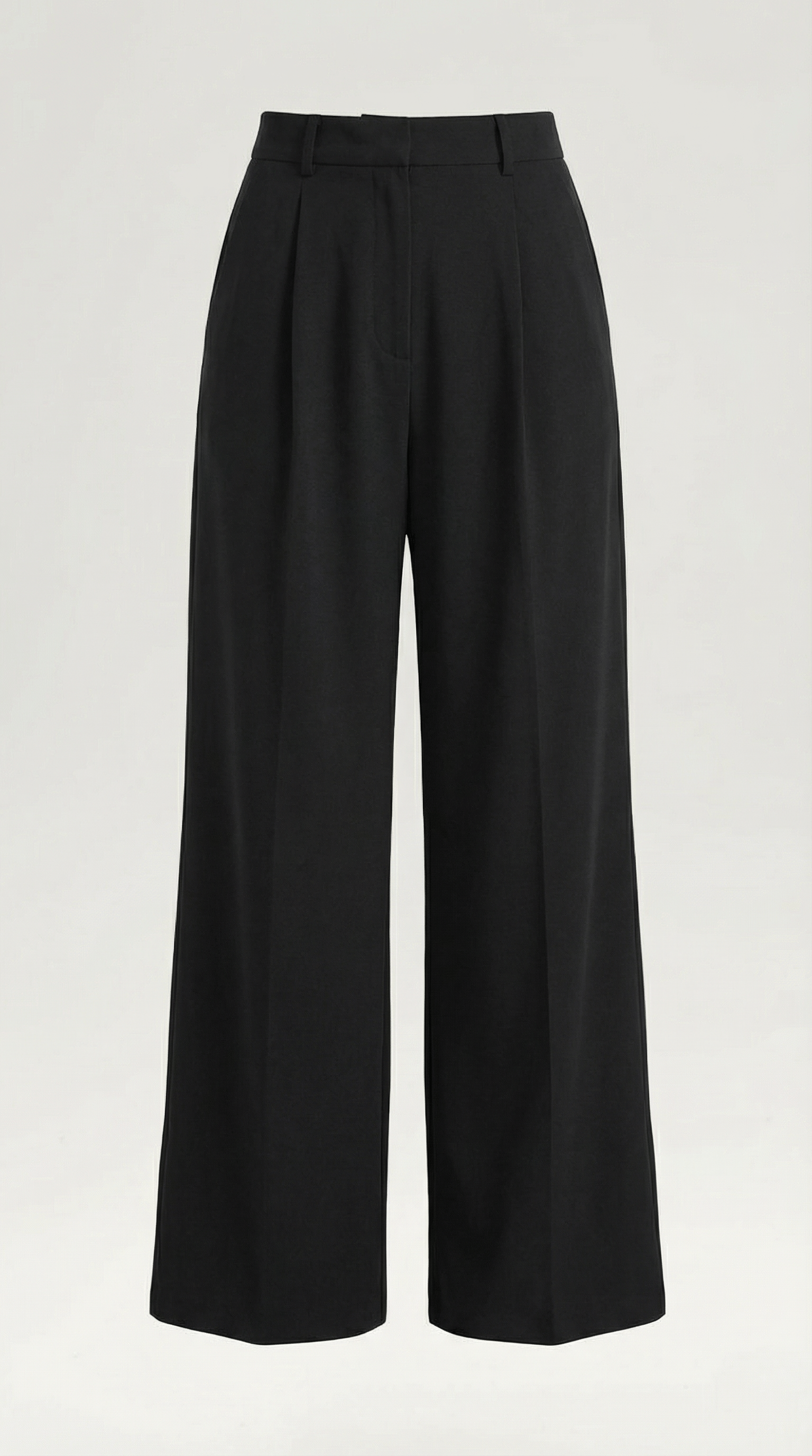 Womens Wide Leg Trousers – Tailored High Rise Elegance