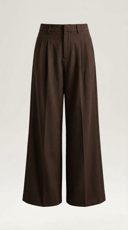 Womens Wide Leg Trousers – Tailored High Rise Elegance