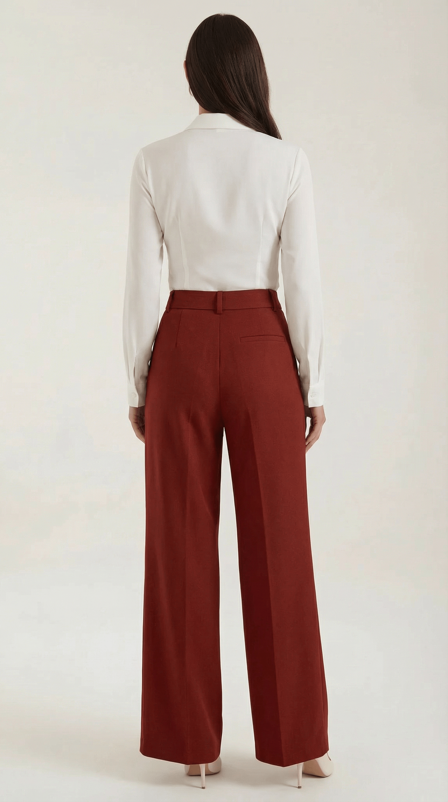 Womens Wide Leg Trousers – Tailored High Rise Elegance