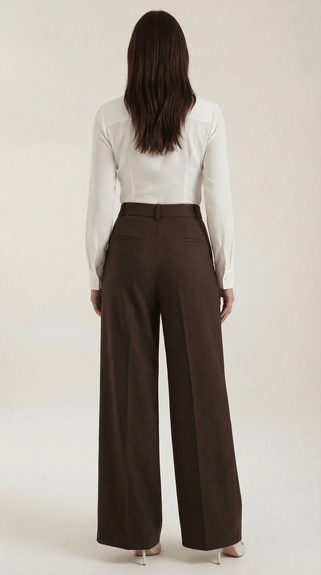 Womens Wide Leg Trousers – Tailored High Rise Elegance