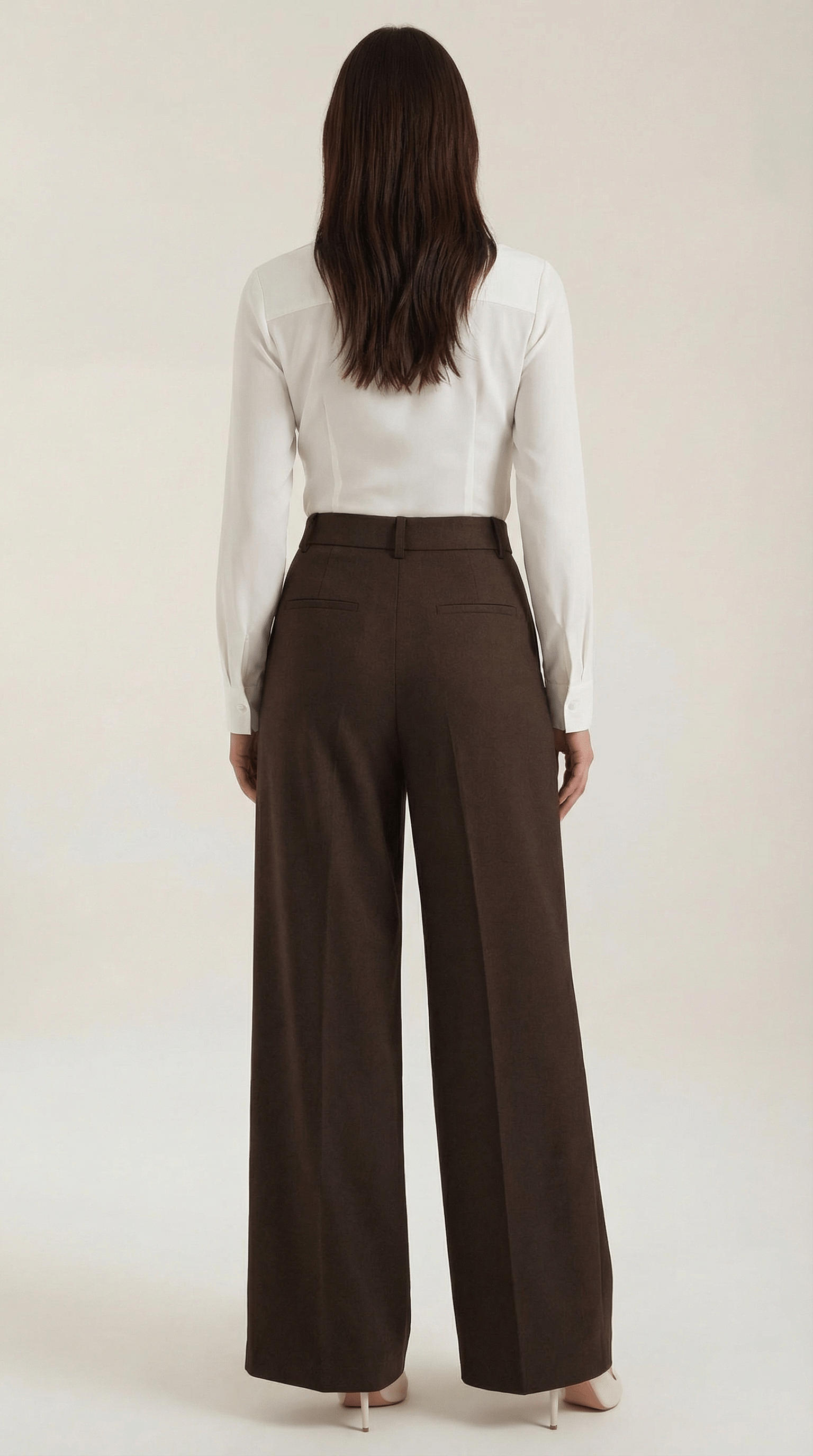 Womens Wide Leg Trousers – Tailored High Rise Elegance