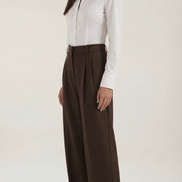 Womens Wide Leg Trousers – Tailored High Rise Elegance