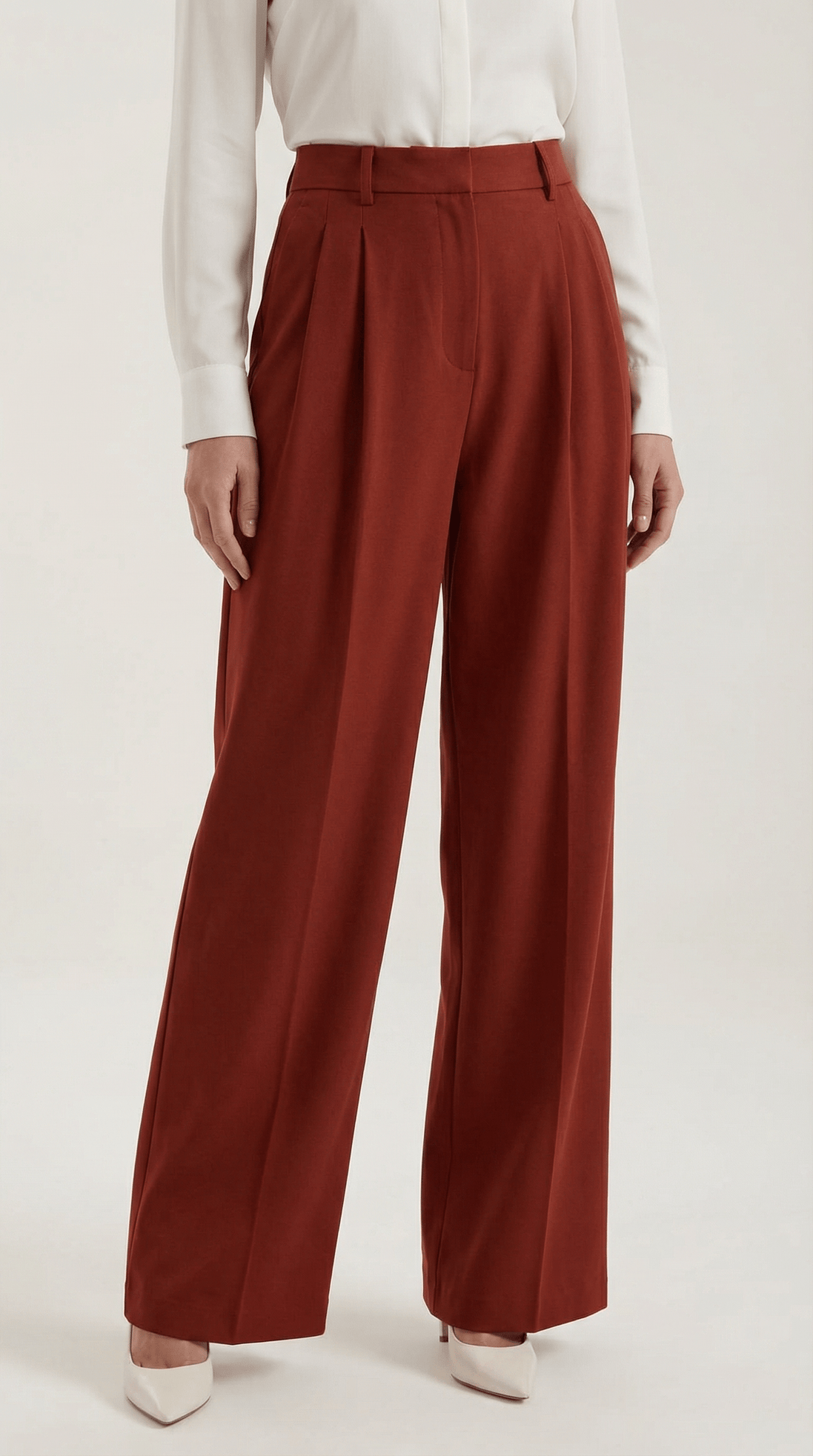 Womens Wide Leg Trousers – Tailored High Rise Elegance