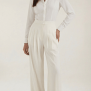 Womens Wide Leg Trousers – Minimal Tailored Modern Fit