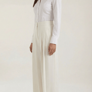 Womens Wide Leg Trousers – Minimal Tailored Modern Fit