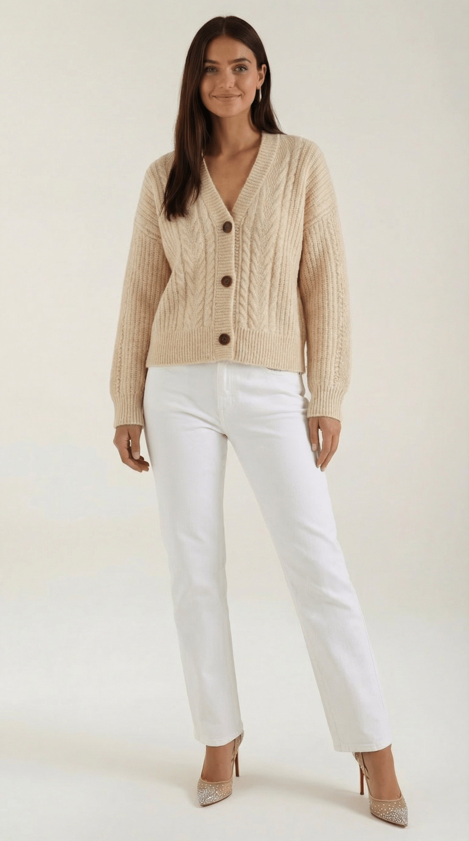 Womens Oversized Knit Sweater – Effortless Fall Spring Style