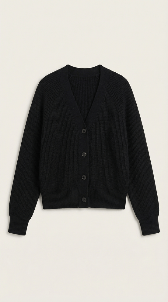 Womens V Neck Button Cardigan – Timeless Chic Everyday Style