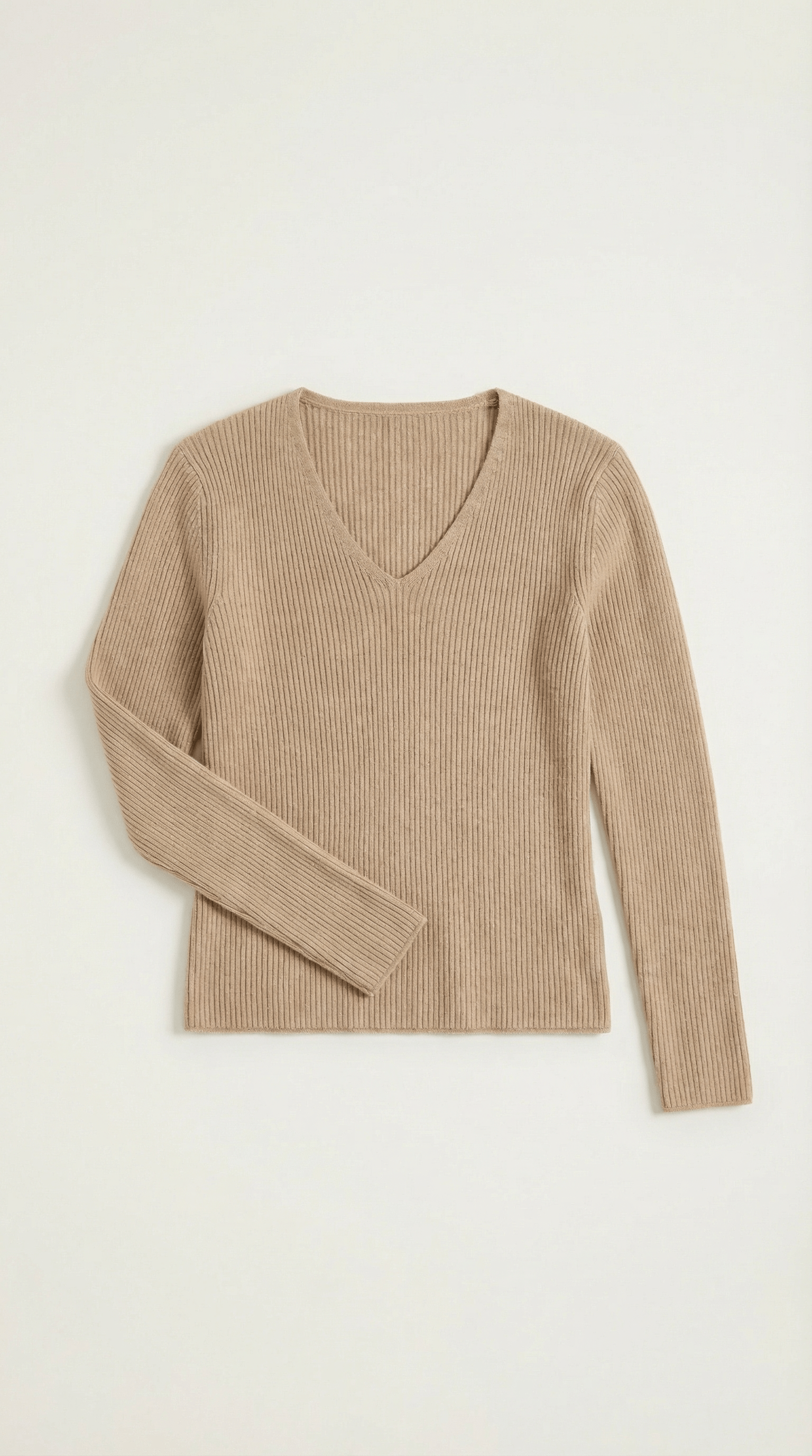 Womens Ribbed V Neck Sweater – Chic Fall Spring Essential