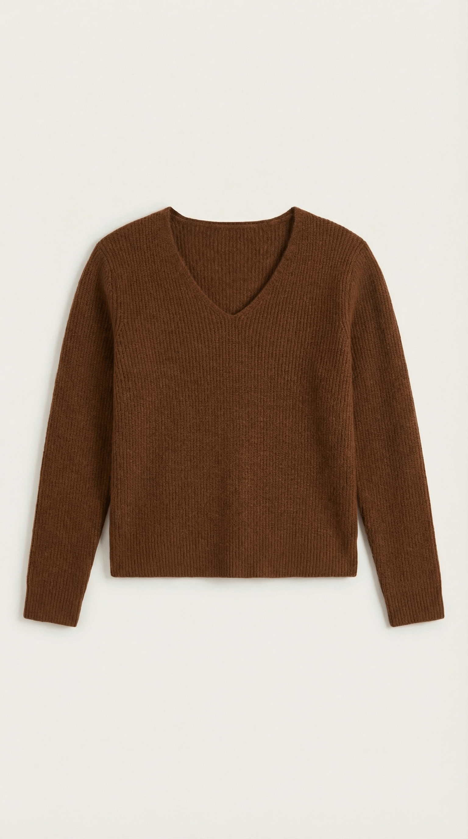 Womens Ribbed V Neck Sweater – Chic Fall Spring Essential