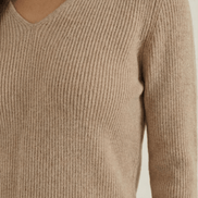 Womens Ribbed V Neck Sweater – Chic Fall Spring Essential
