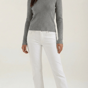 Womens Ribbed V Neck Sweater – Chic Fall Spring Essential
