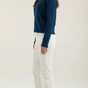 Womens Ribbed V Neck Sweater – Chic Fall Spring Essential