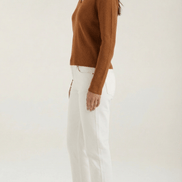 Womens Ribbed V Neck Sweater – Chic Fall Spring Essential