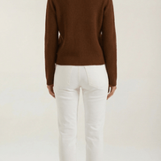 Womens Ribbed V Neck Sweater – Chic Fall Spring Essential