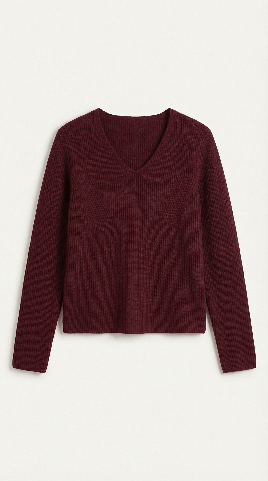 Womens Ribbed V Neck Sweater – Chic Fall Spring Essential