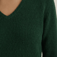 Womens Ribbed V Neck Sweater – Chic Fall Spring Essential