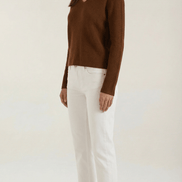 Womens Ribbed V Neck Sweater – Chic Fall Spring Essential