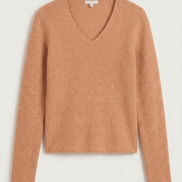 Womens Ribbed V Neck Sweater – Chic Fall Spring Essential