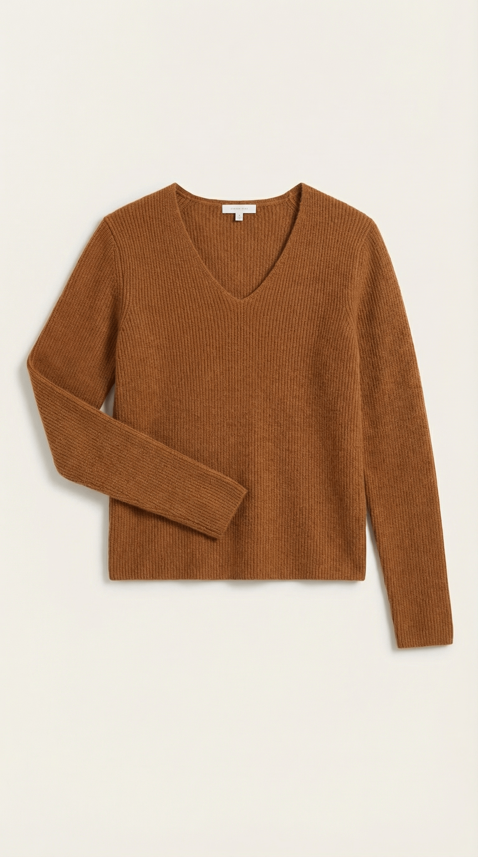 Womens Ribbed V Neck Sweater – Chic Fall Spring Essential