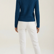 Womens Ribbed V Neck Sweater – Chic Fall Spring Essential