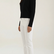 Womens Ribbed V Neck Sweater – Chic Fall Spring Essential