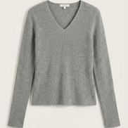 Womens Ribbed V Neck Sweater – Chic Fall Spring Essential