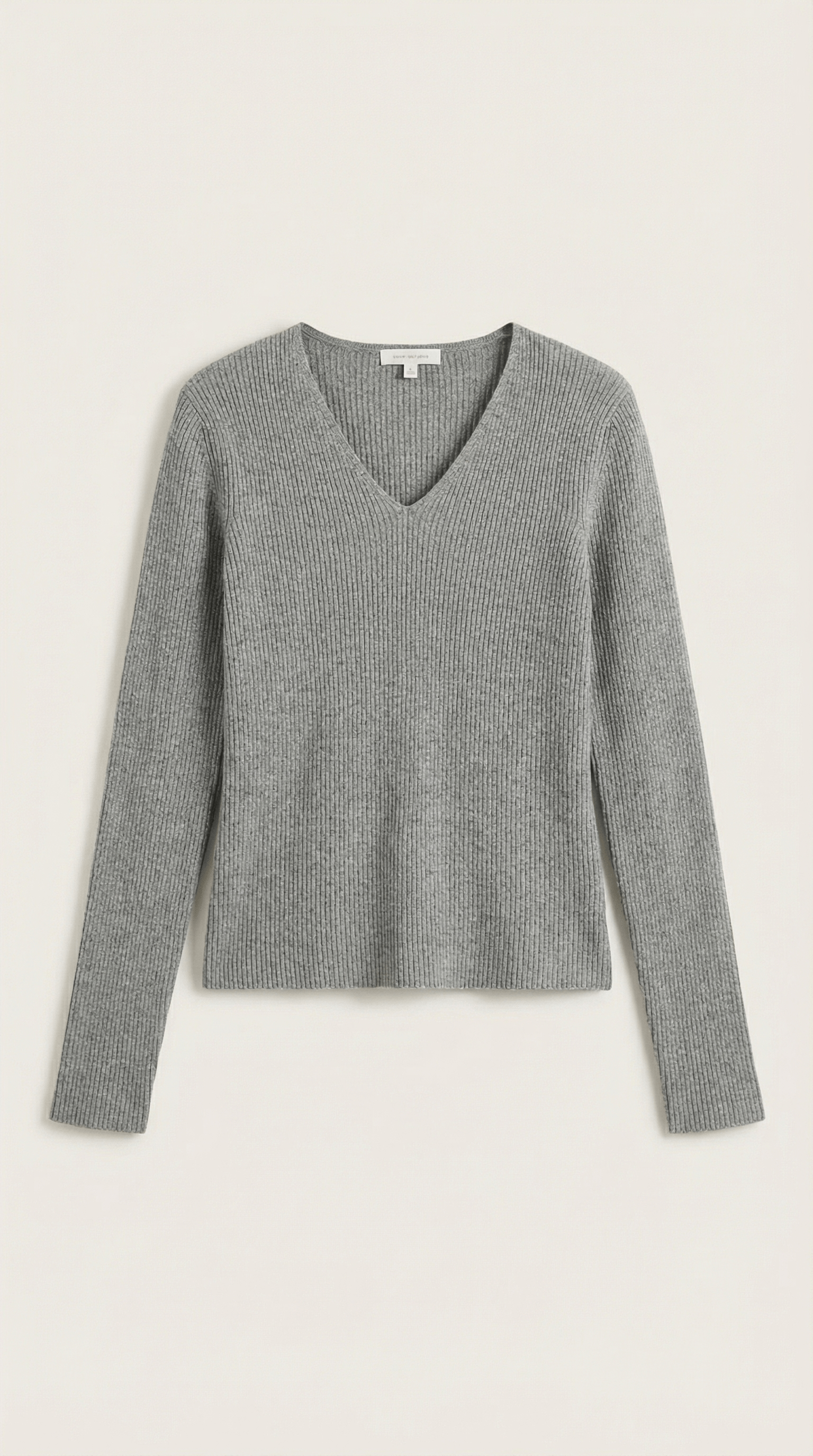 Womens Ribbed V Neck Sweater – Chic Fall Spring Essential