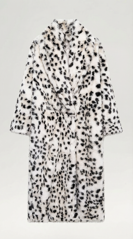 Stella – Faux Fur Coat Women Winter Coat Women Leopard Print Long Coat