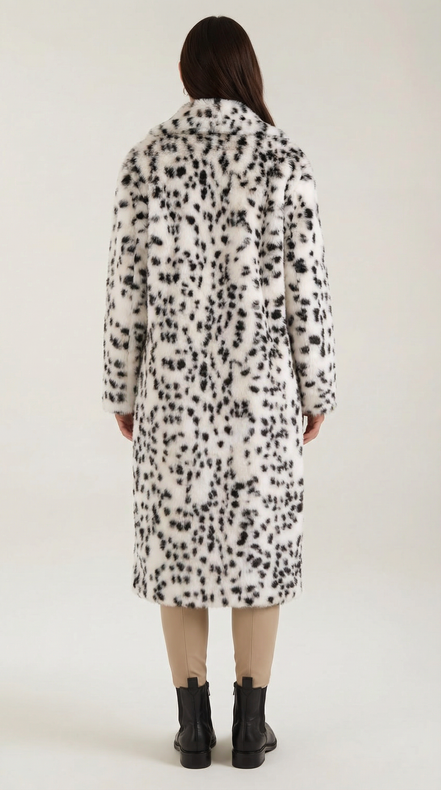 Stella – Faux Fur Coat Women Winter Coat Women Leopard Print Long Coat