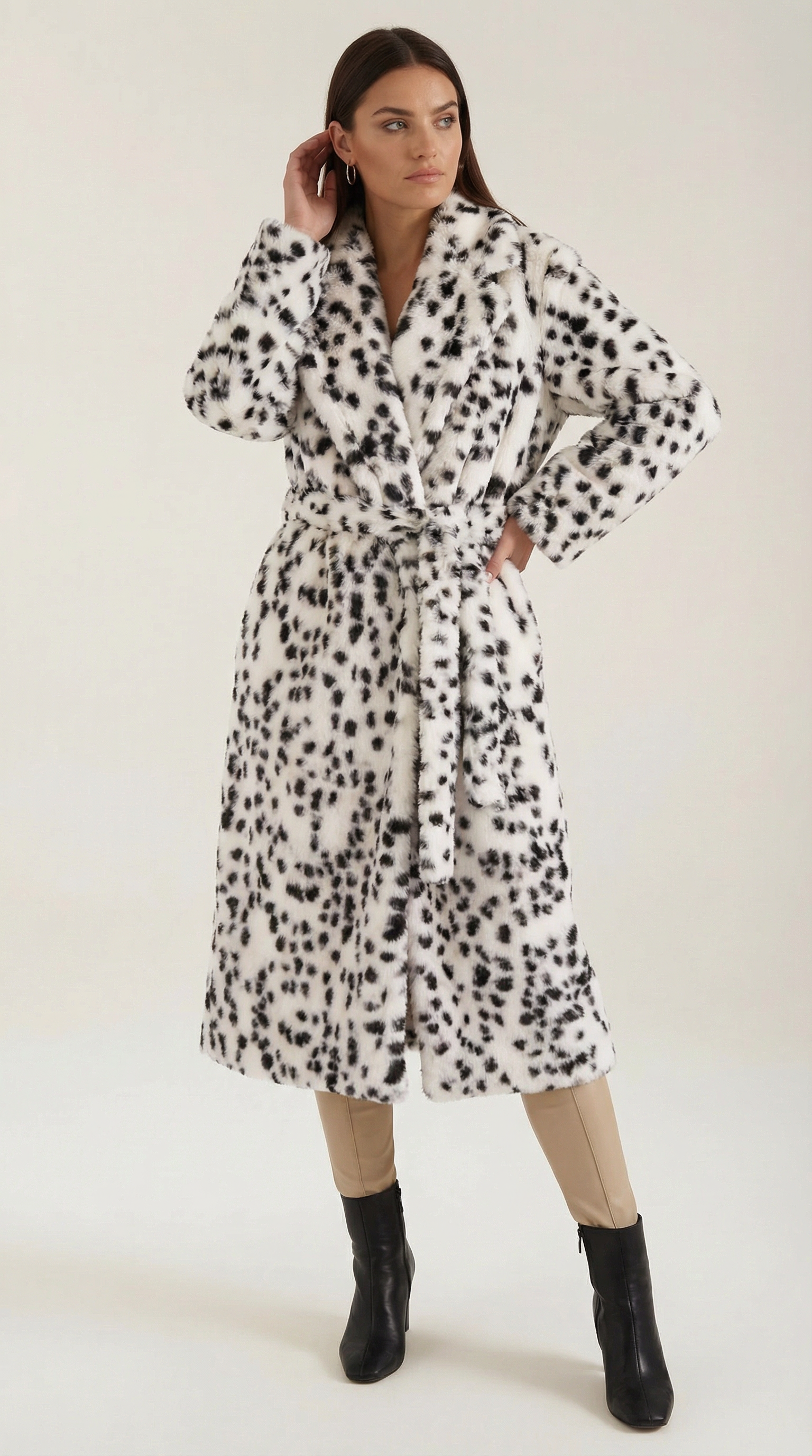 Stella – Faux Fur Coat Women Winter Coat Women Leopard Print Long Coat