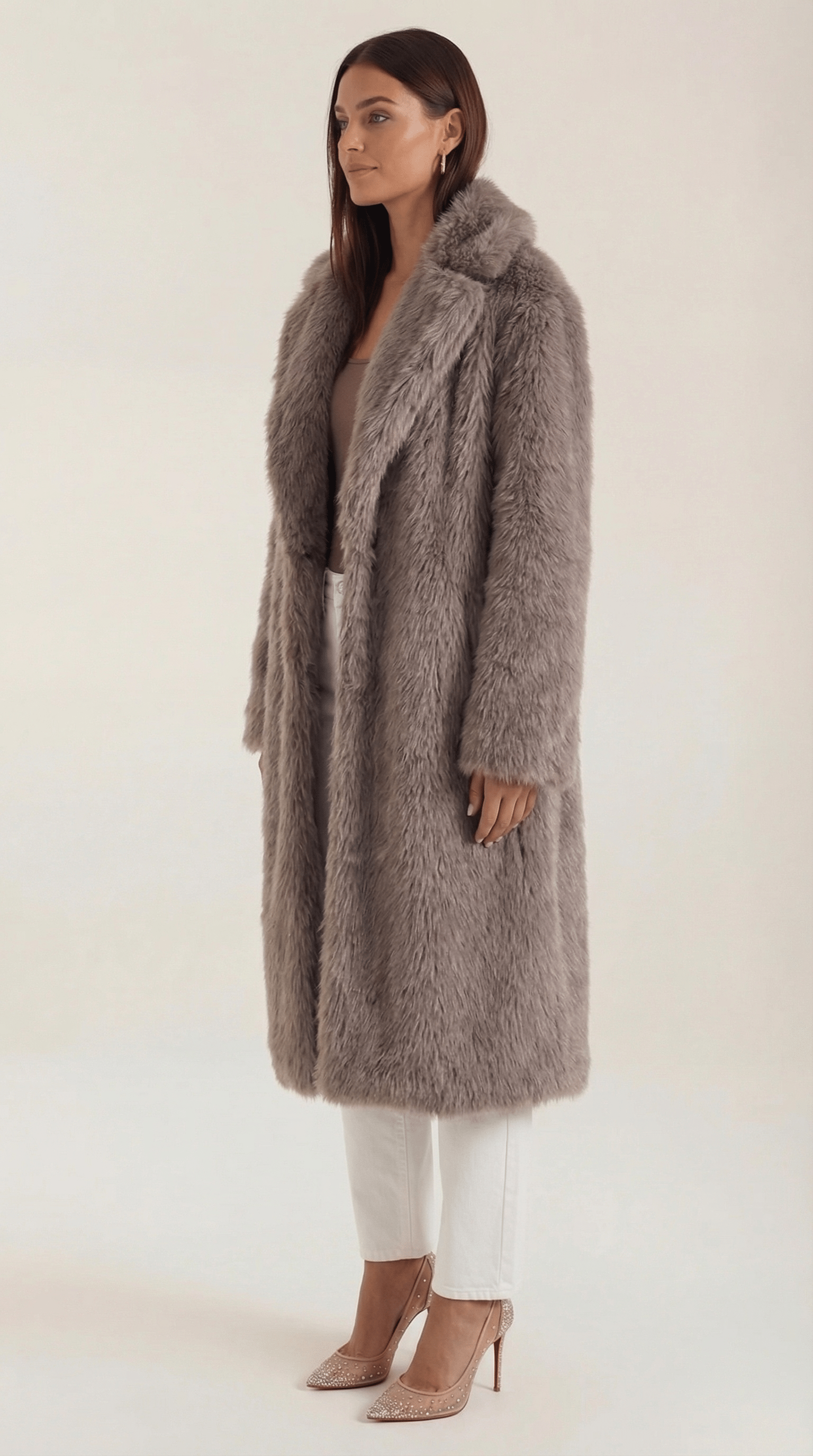 Womens Long Statement Coat – Elegant Minimalist Everyday Style