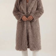 Womens Long Statement Coat – Elegant Minimalist Everyday Style