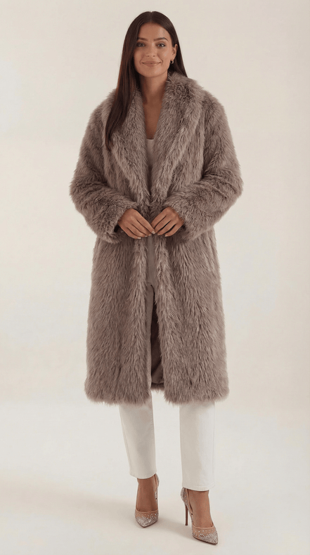 Womens Long Statement Coat – Elegant Minimalist Everyday Style