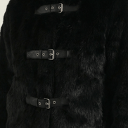 Womens Cropped Statement Jacket – Buckle Detail Modern Style