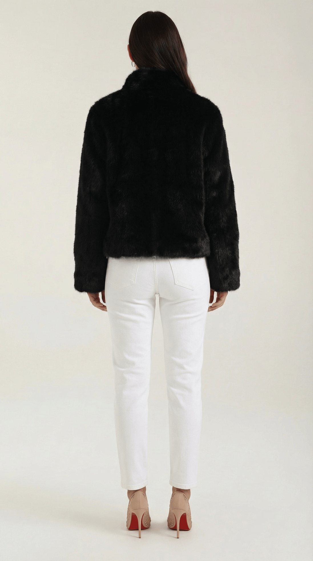 Womens Cropped Statement Jacket – Buckle Detail Modern Style