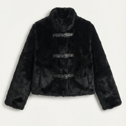 Womens Cropped Statement Jacket – Buckle Detail Modern Style