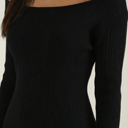 Womens Off Shoulder Maxi Dress – Elegant Ribbed Statement Style