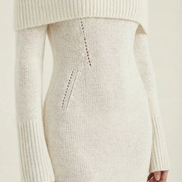 Quinn – Ribbed Maxi Dress Women Off Shoulder Dress Bell Sleeve Elegant