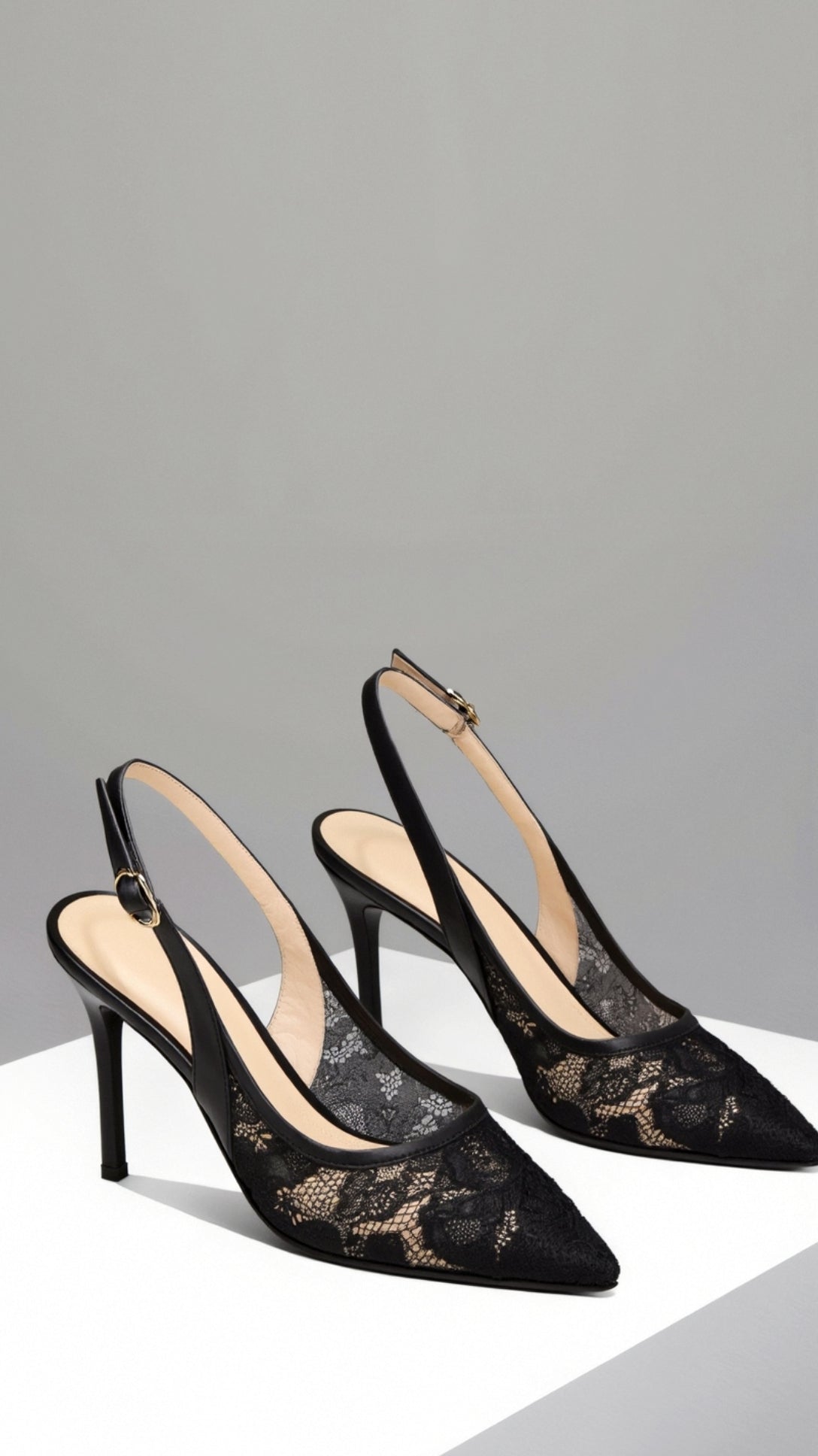 Womens Pointed Toe Heeled Sandals – Elegant Slingback Occasion Style