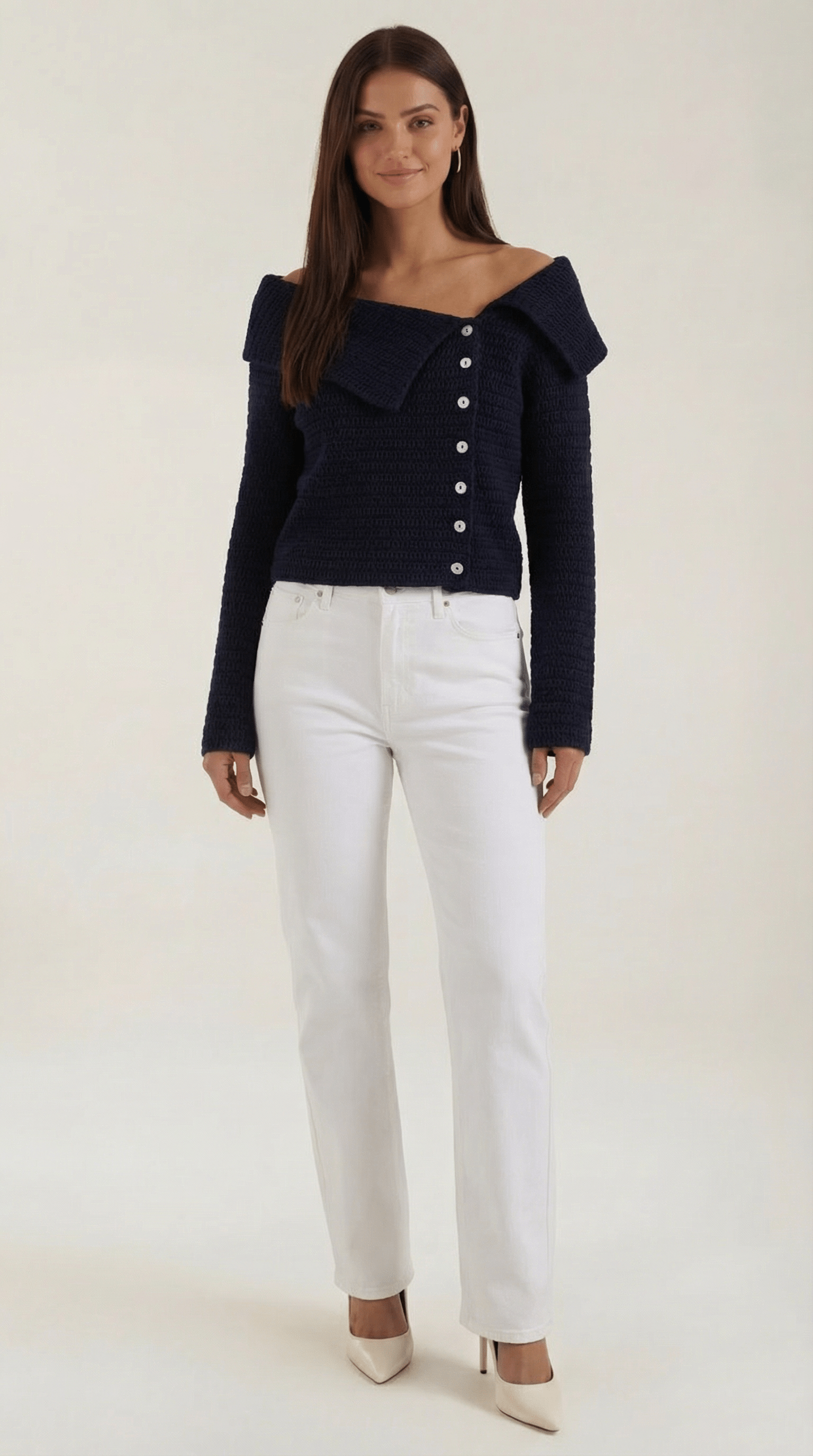 Womens Asymmetrical Knit Top – Chic Everyday Style Essential