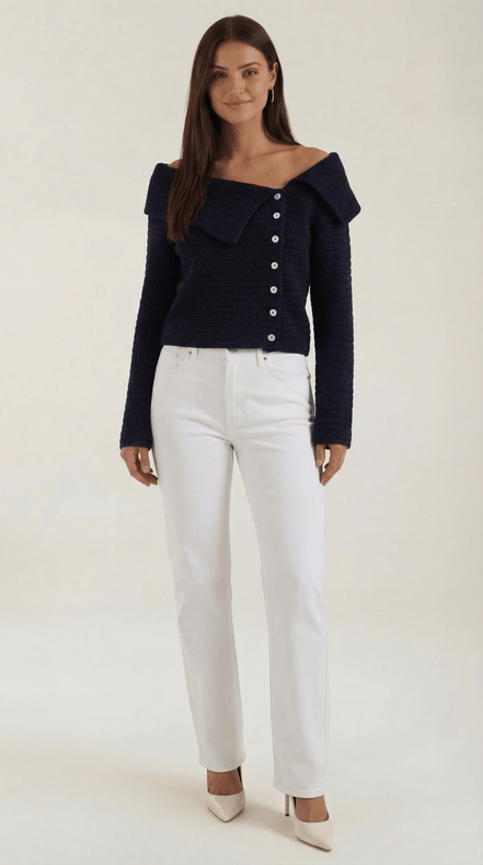 Womens Asymmetrical Knit Top – Chic Everyday Style Essential