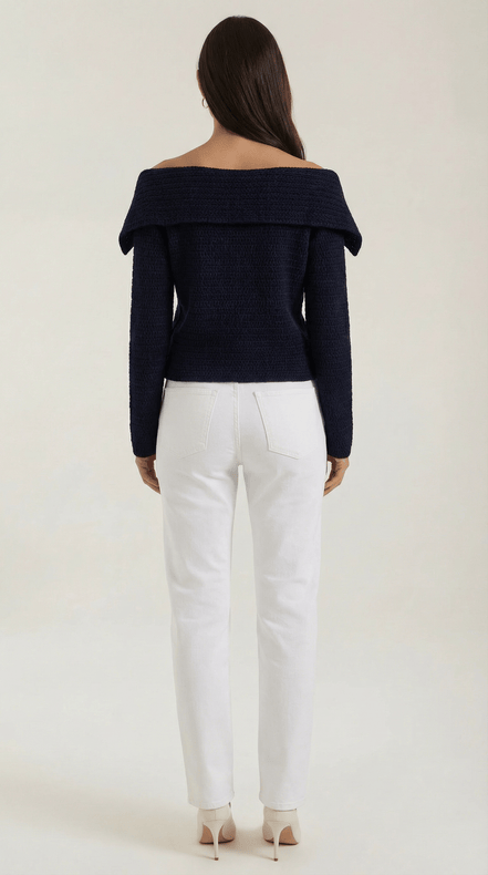 Womens Asymmetrical Knit Top – Chic Everyday Style Essential