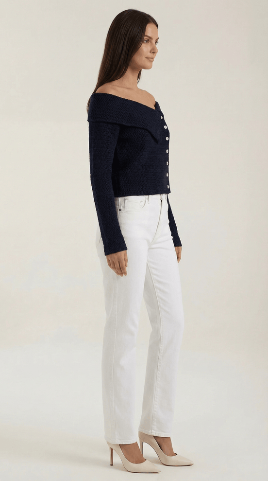 Womens Asymmetrical Knit Top – Chic Everyday Style Essential