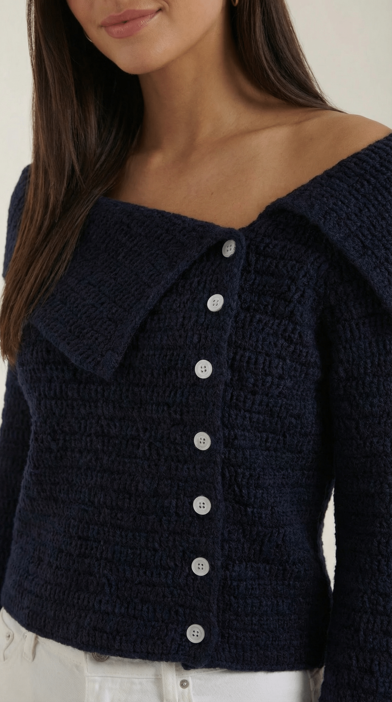 Womens Asymmetrical Knit Top – Chic Everyday Style Essential