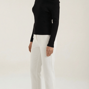 Womens Asymmetric Knit Top – Chic Off Shoulder Everyday Style