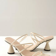 Womens Strappy Block Heel Sandals – Modern Square Toe Style