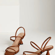 Womens Strappy Block Heel Sandals – Modern Square Toe Style