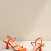 Womens Strappy Block Heel Sandals – Modern Square Toe Style