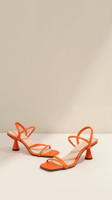 Womens Strappy Block Heel Sandals – Modern Square Toe Style